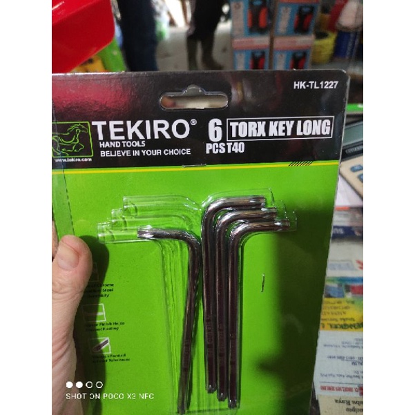 kunci L bintang t40 tekiro/ torx key long t40 tekiro