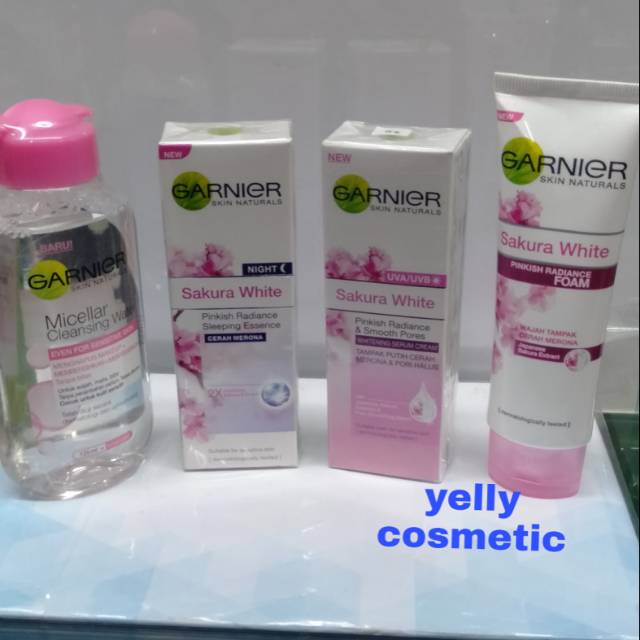 COD garnier sakura white paket 4 in 1