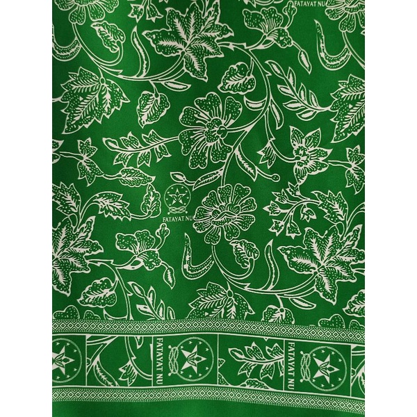 KAIN BATIK FATAYAT NU MOTIF BUNGA. KAIN SEMI SUTRA HALUS. KAIN METERAN MURAH.