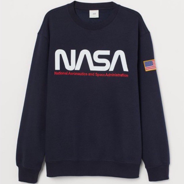 Sweater Jaket Crewneck Nasa  Hitam Putih Pria Wanita Original  Murah Terbaru Kualitas Premium