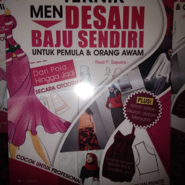 Buku Men Desain Baju Sendiri Untuk Pemula Dan Orang Awam