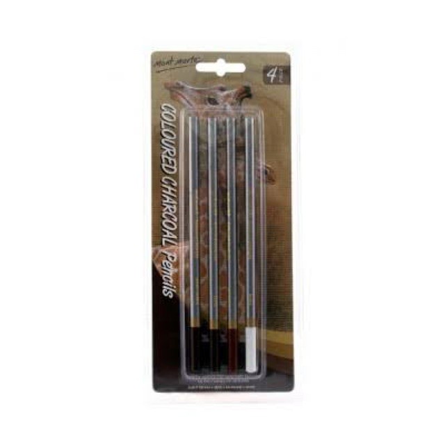 

Mont Marte Coloured Charcoal Pencils 4pcs