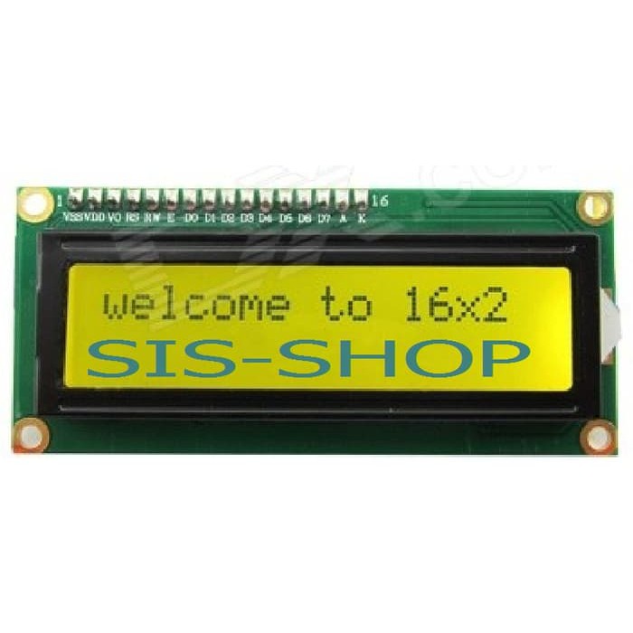 LCD 1602 LCD1602 2x16 16x2 16*2 16 x 2 16 * 2 1602 Display Hijau