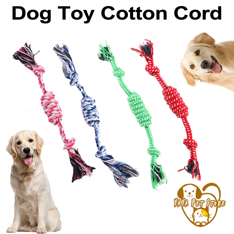 【Yayapet】Tali Gigit Mainan Anjing dan Kucing Dog Toy Rope - Mainan Kunyah