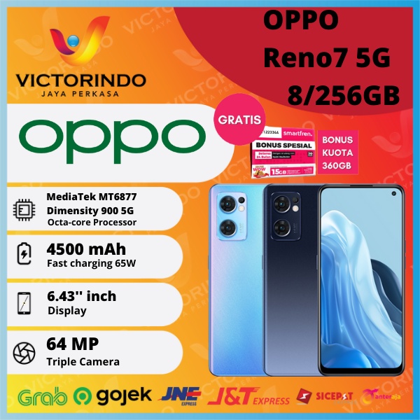OPPO Reno7 [5G] Smartphone ( Ram  8GB / Rom 256GB ) Garansi Resmi