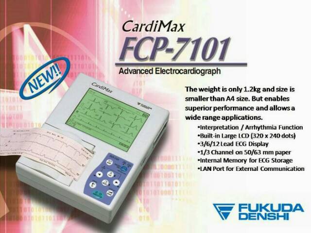 ECG FUKUDA 3 CHANNEL FCP-7101 FUKUDA DENSI