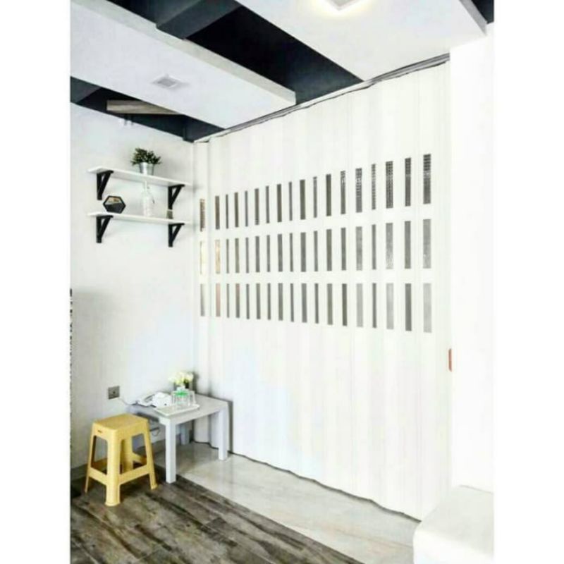 Partisi Ruangan - Pintu Lipat PVC - Folding Gate Bahan PVC - Pemisah Ruangan - Vetri Acrylick - Ukur