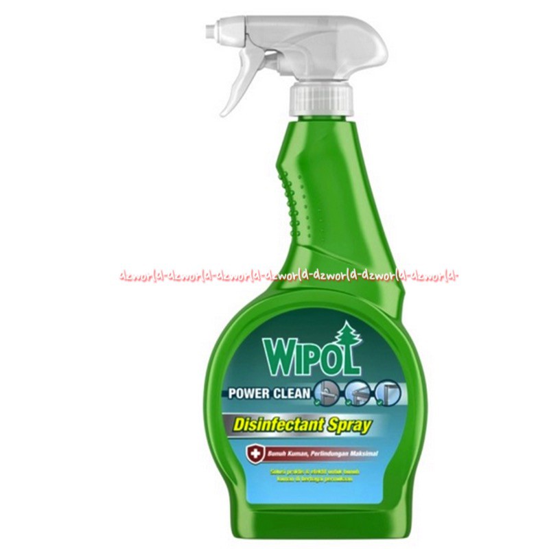 Wipol Power Clean Disinfectant Spray 500ml Cairan Pembersih Anti Kuman Antiseptik Wippol Sprey