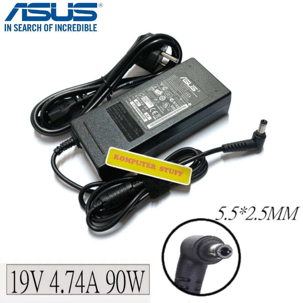 Chargeur Original ASUS PA-1900-36 - 19V 4.74A, Avec Câble D'alimentation, Occasion, Pour Plusieurs Séries Asus