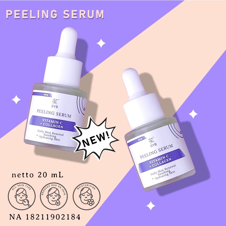 NEW - SYB PEELING SERUM WITH VITAMIN C + COLLAGEN