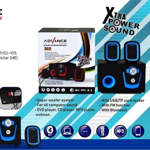 Speaker Advance M8 Bluetooth FULL BASS