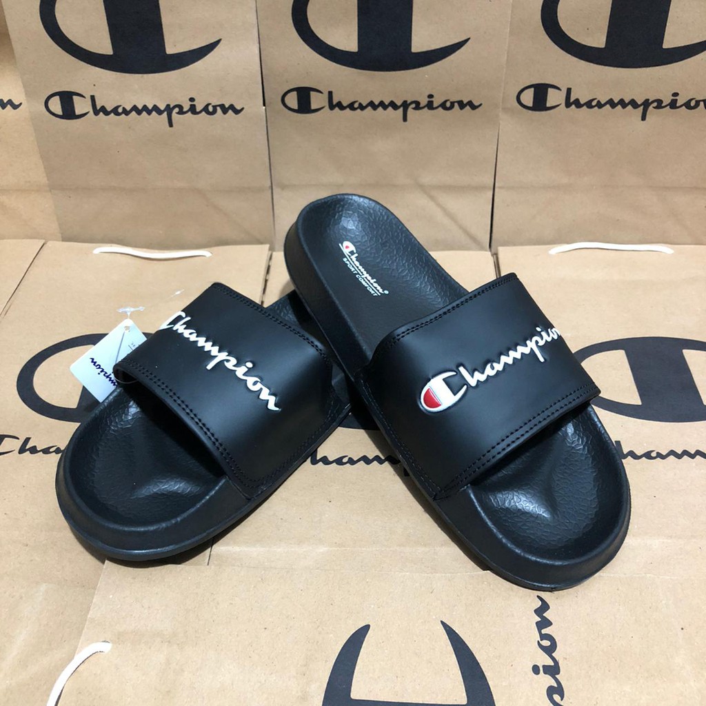 Sandal champions Termurah sandal slop kasual pria wanita Sandal Slide keren terbaru 2021