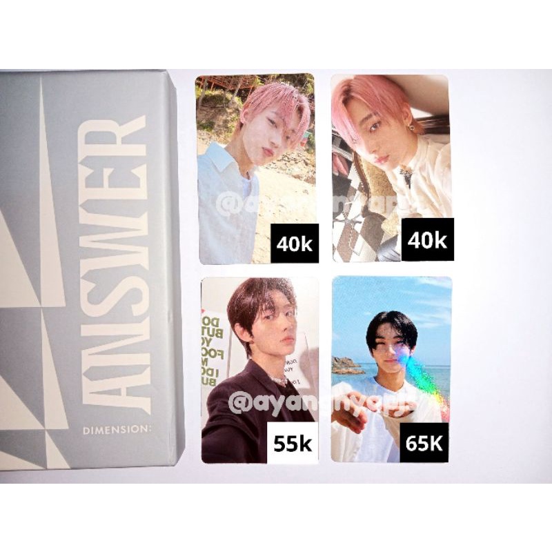 POSTCARD BLESSED-CURSED NI-KI, PC SUNOO SCYLLA, PC SUNOO ODY, HOLO ODY JUNGWON, PC SUNGHOON NO