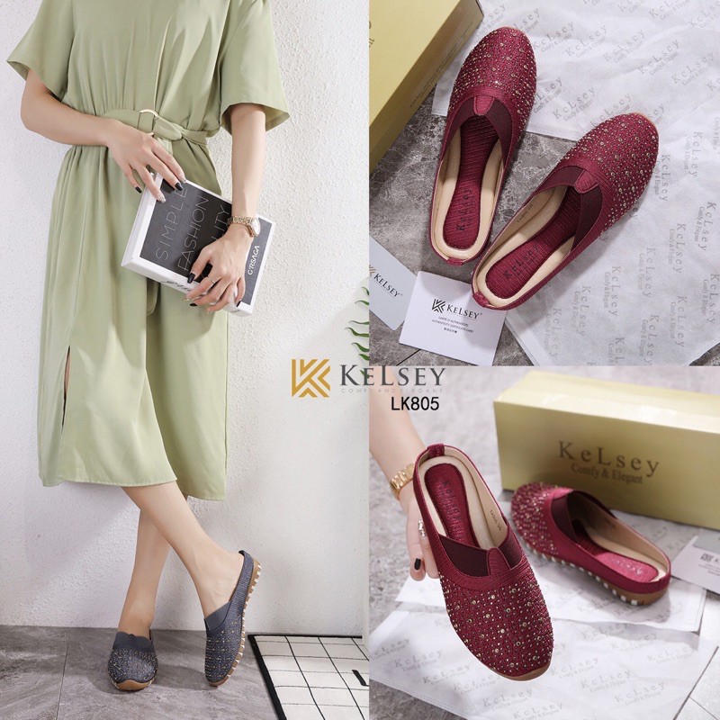 (Gratis Sandal Random) Kelsey Sandal Slip On Wanita LK805