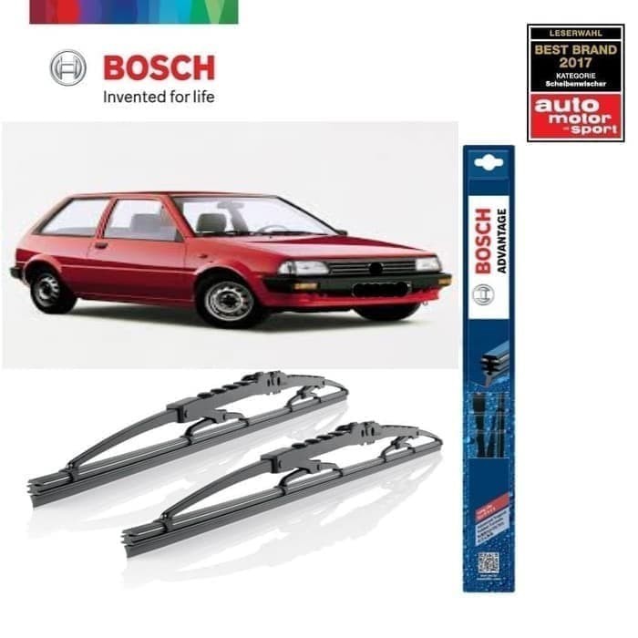 Wiper Blade Starlet Kotak BOSCH Sepasang Advantage 16-16&quot; ORIGINAL