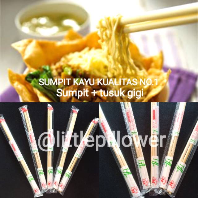 (ISI 50) SUMPIT BAMBU KUALITAS BAGUS/SUMPIT KAYU TUSUK GIGI/SUMPIT MIE