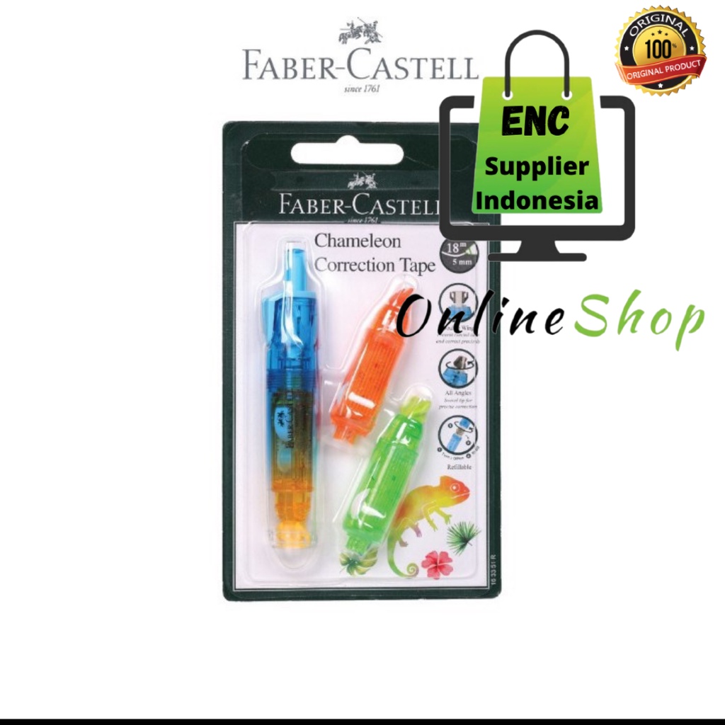 

fabercastell 1 buah tip x kertas faber castell 506 1 alat plus 2 refill chameleon plus isi ulang per pcs - enc.sup