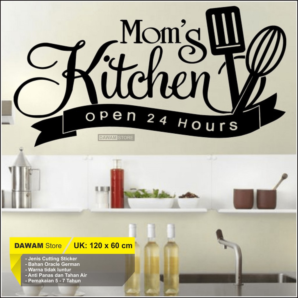 Stiker Dinding Dapur Wall Sticker Dapur Kitchen Wall Decor Stiker Dapur