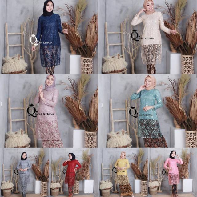 kebaya set taffeta kimoci pelangi jaya 6 /kebaya modern/kebaya muslim/kebaya pesta / / kebaya wisuda