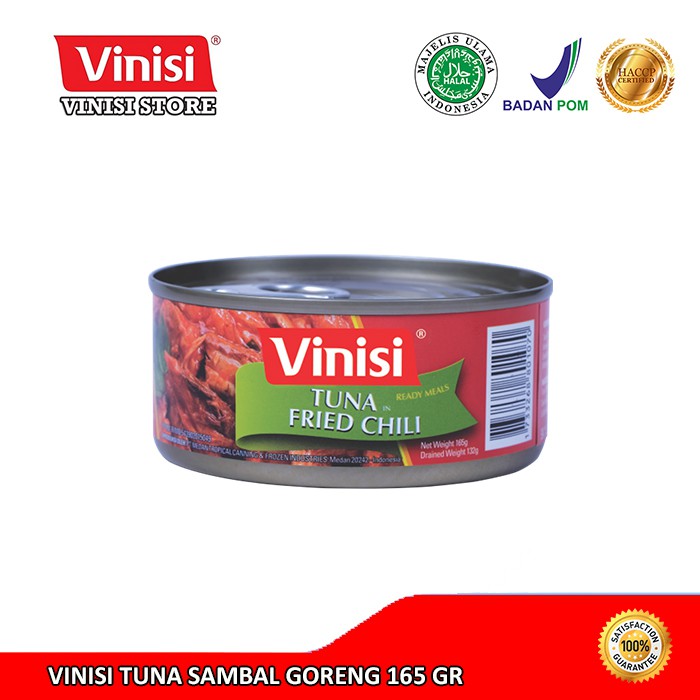 

Vinisi Tuna Kaleng Sambal Goreng 165 Gr / Ikan Tuna / Tuna Kaleng