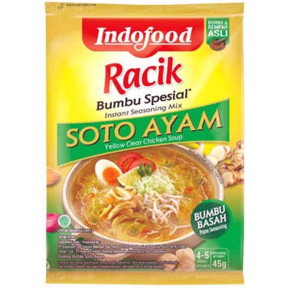 

Indofood racik bumbu special soto ayam 45gram