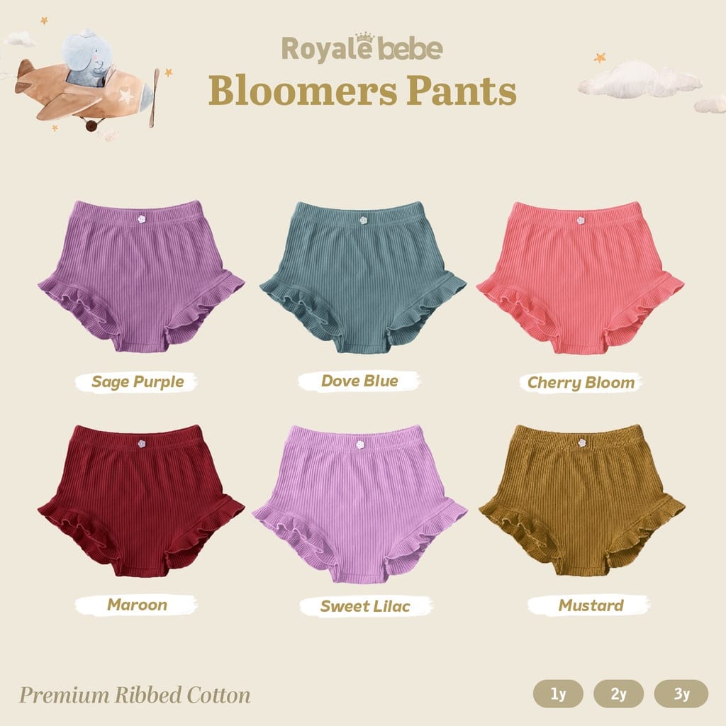 Royale Bebe 1-3Y Baby Bloomer Pants ( Celana ) RANDOM isi 2