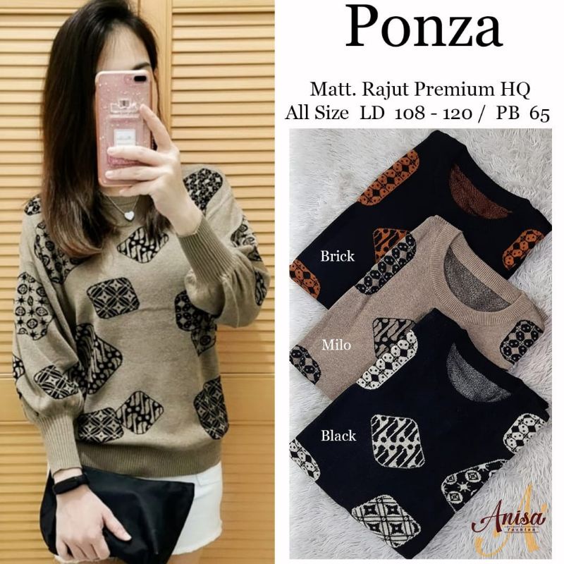 Baju rajut wanita batwing Jumbo murah ori by Anisa