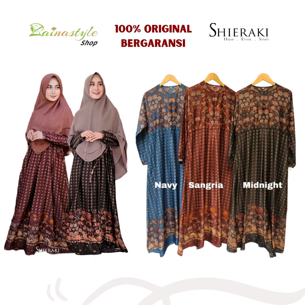 ARKANI DRESS ORIGINAL BY SHIERAKI / GAMIS BATIK EXCLUSIVE LEMBUT / KUALITAS BUTIK SEPERTI SUTRA