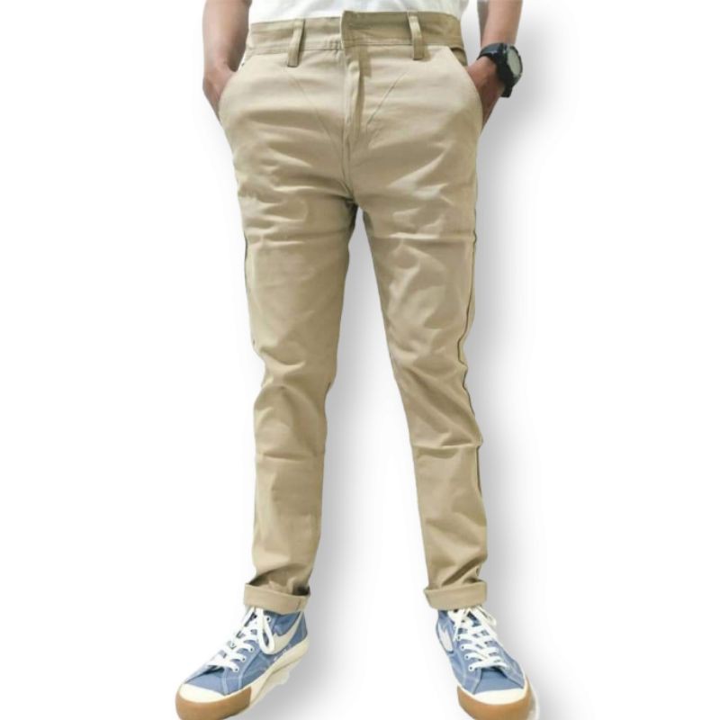 Celana Panjang Pria Chino Model Slimfit Celana Kerja Size 27 - 38