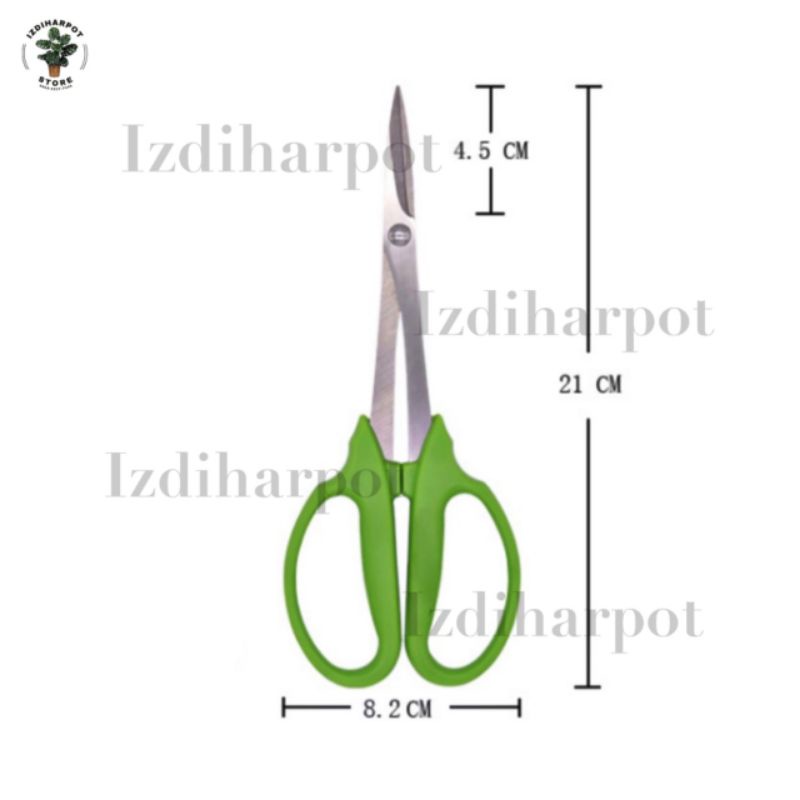 GUNTING BONSAI PRUNING DAUN AKAR 210MM KUAT DAN TAJAM - GUNTING HIJAU