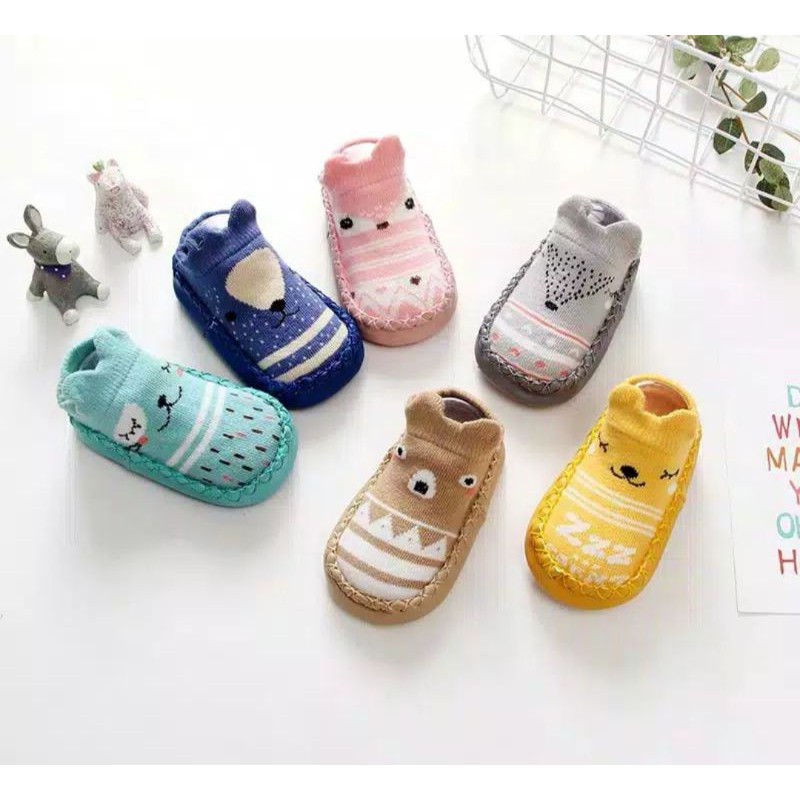 BLESSHOP Sepatu Bayi Kaos Kaki Sepatu Anti Slip Sepatu Prewalker