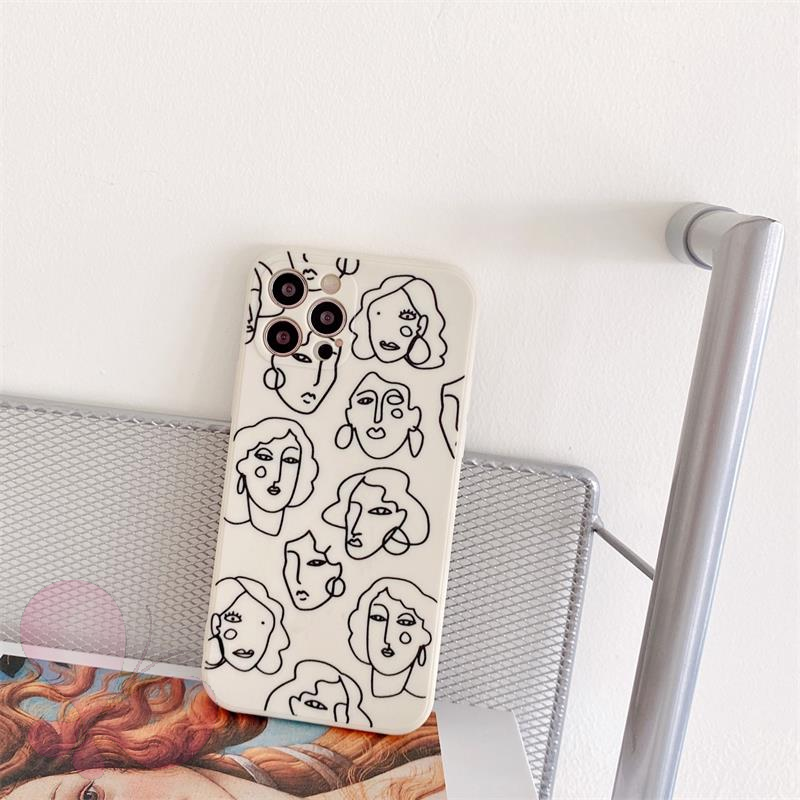 Soft Case Vivo Y21 2021 Y33S Y21S Y12 Y30 Y50 Y91C Y12I Y12S Y17 Y15 Y11 Y51 2020 Y30I Y20 Y20I Y20S Motif Wajah Manusia