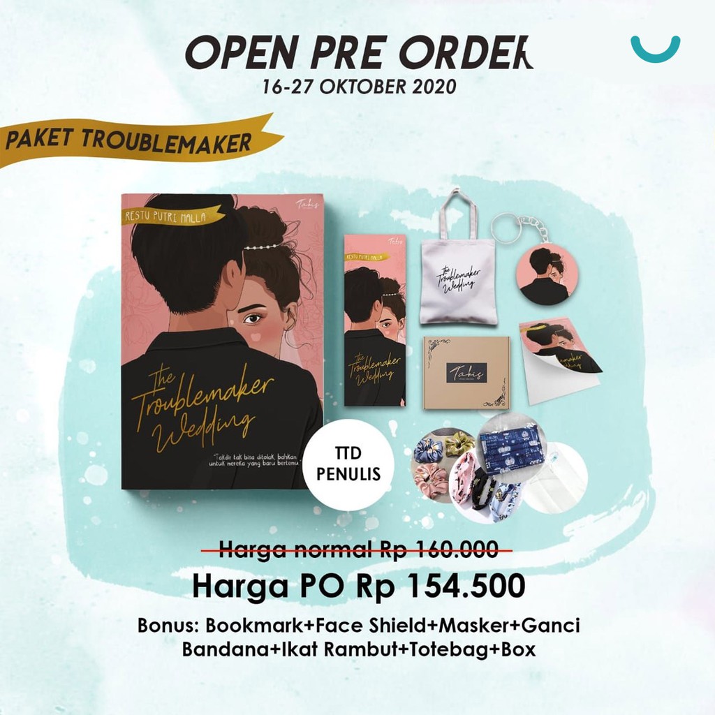 Novel The Troubelmaker Wedding karya Restu Putri Malla-PAKET TROUBLEMAKER