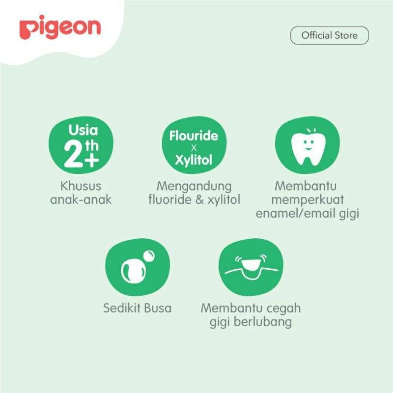 PIGEON Children's Toothgel Grape Original Flavour 45Gr - Pasta Gigi Odol Anak Anggur &amp; Original