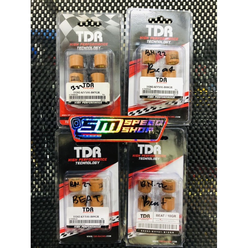 Loler Roller Loler TDR Racing 3pcs/biji Honda KVY Beat karbu Scoopy karbu (bukan Beat FI / Beat Esp)