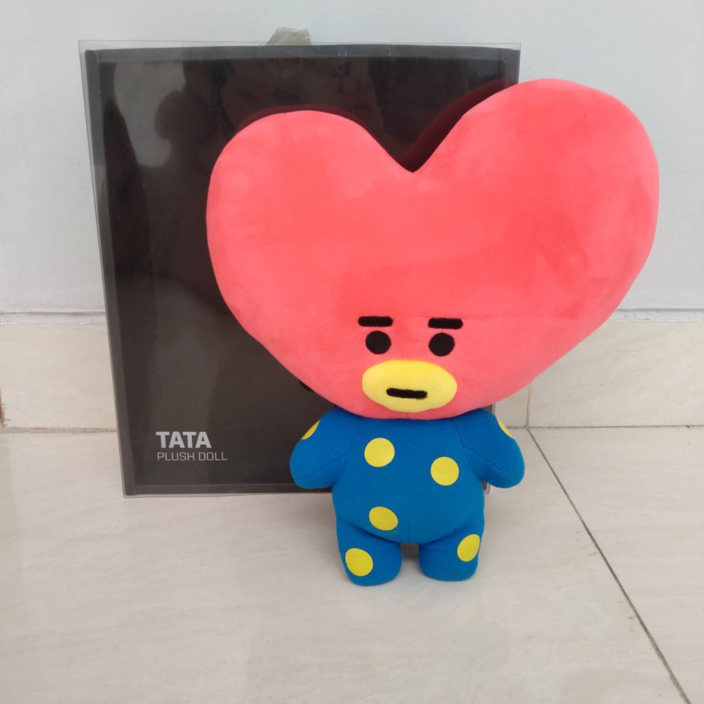 Boneka BTS BT21 Standing Plush Doll Official LINE FRIENDS TATA ORI Handcarry korea Limited