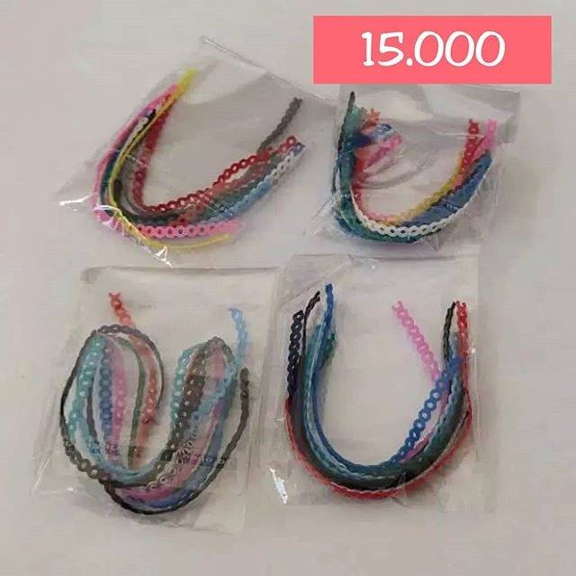 Power Chain Karet Sambung Behel Karet Tarik Behel Isi 5 Pcs