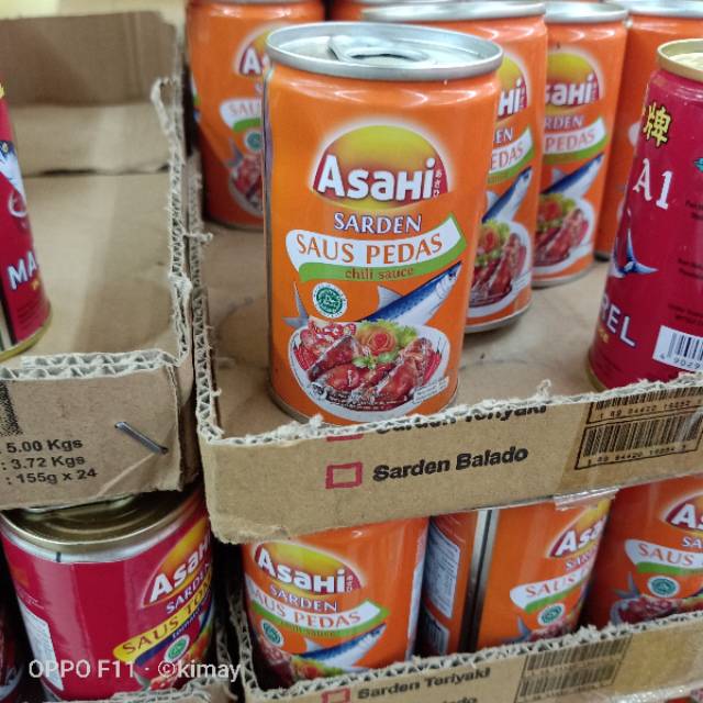 Asahi Sarden Saus Tomat dan saus pedas 155gr