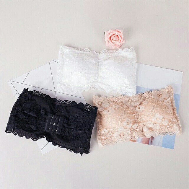 AGG-72 Bra Kemben Bandeau Sexy Tanpa Tali Bahan Lace Murah