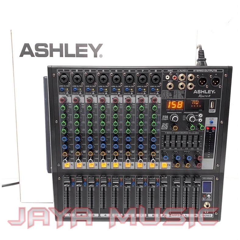 JAYA MUSIC- mixer audio ashley MACRO 8 original 8channel