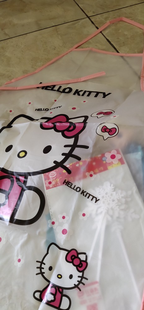 Peralatan Memasak Celemek: Motif Hello Kitty Bahan Tahan Air Dan Minyak