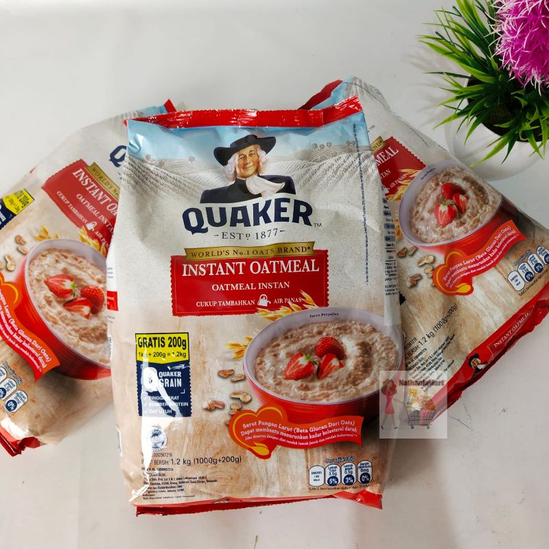 

Quaker Instant Oatmeal 1200 Gr / Quaker Merah 1.2 Kg