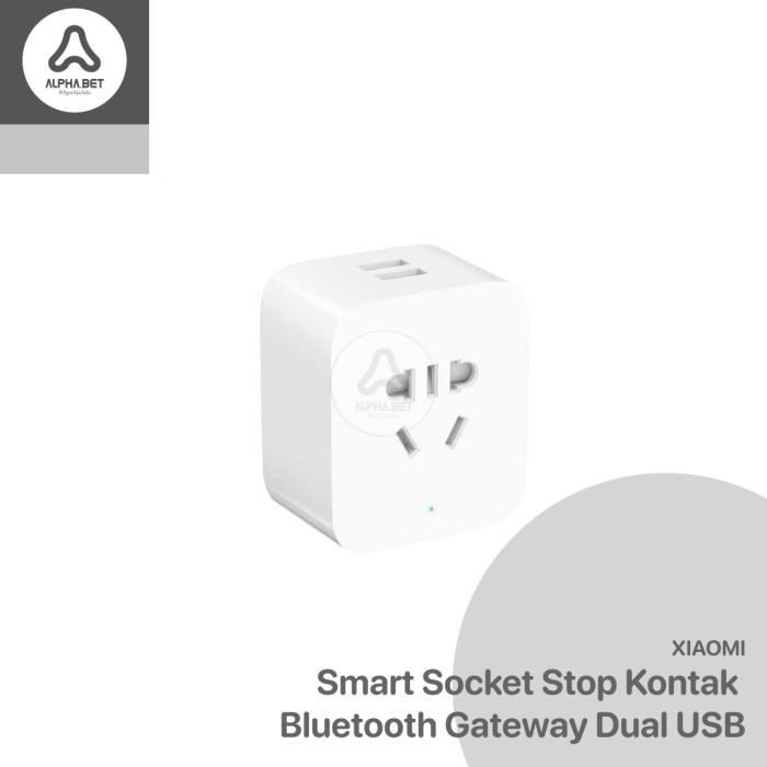 *pertukangan* Xiaomi Smart Socket Stop Kontak Bluetooth Gateway Dual USB