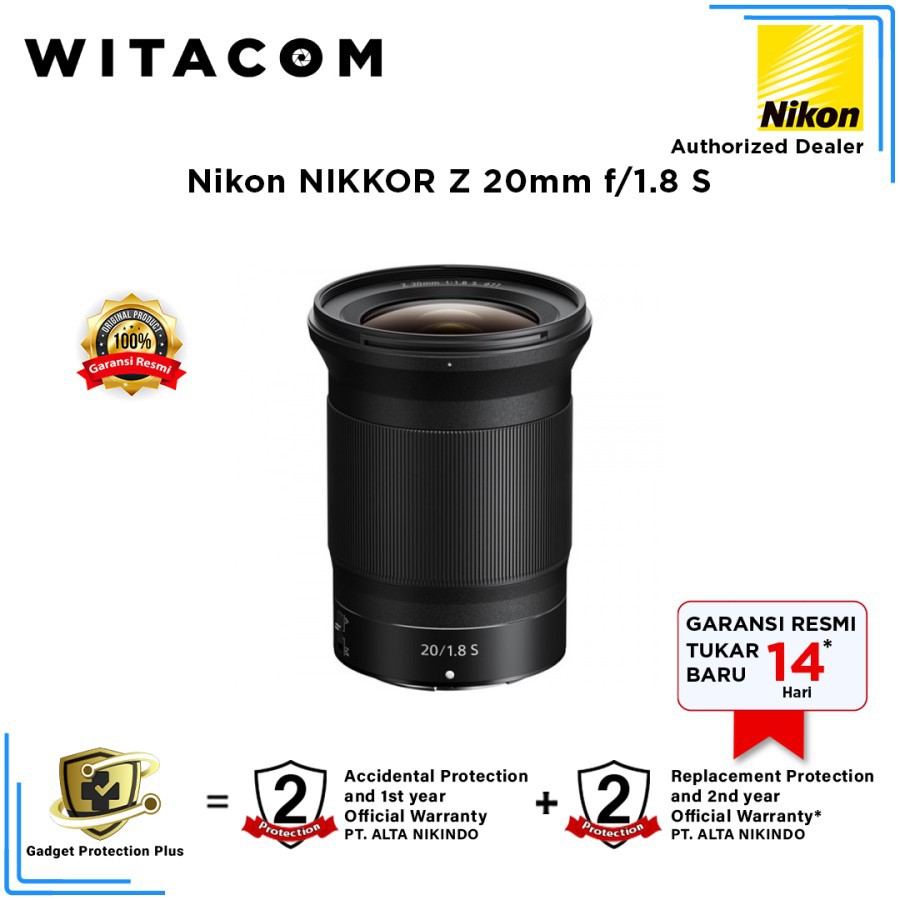 Lensa Nikon Z 20mm f/1.8 S Nikkor