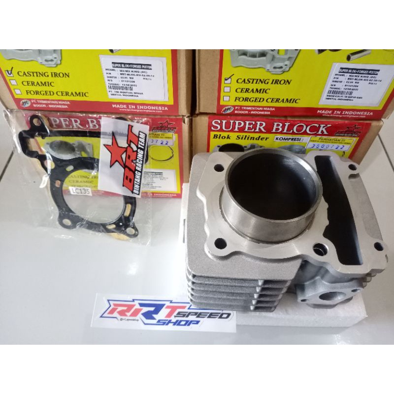 BLOK BLOCK SILINDER BRT MX / MX KING CASTING IRON 62MM