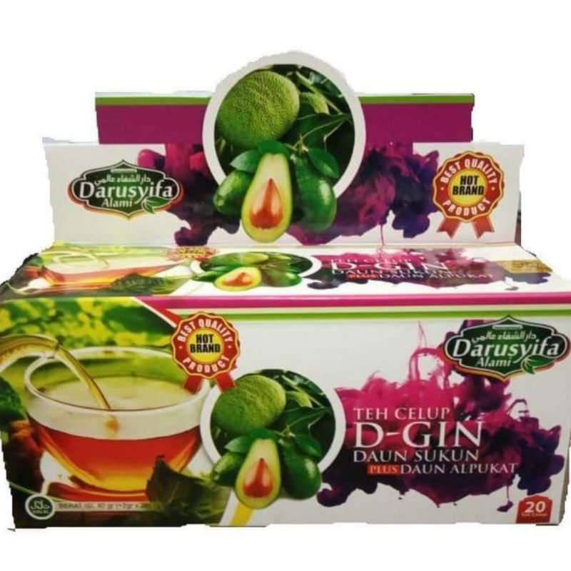 

Teh Celup Detox Ginjal Darusyifa - Teh Celup D-Gin Daun Sukun & Sirsak