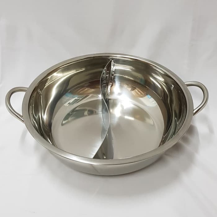 Panci Shabu Shabu Sekat Viera 30 cm / Shabu Suki Pot Stainless