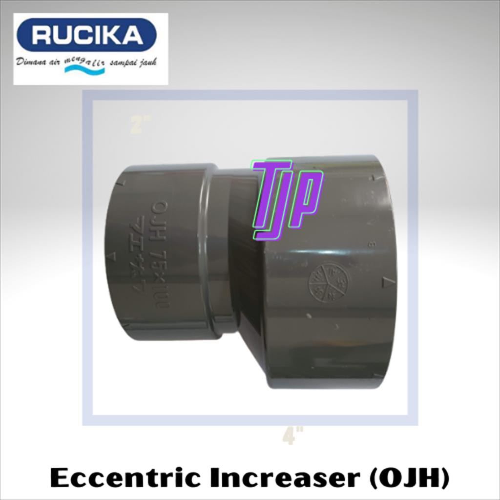 Eccentric increaser  (OJH)  Rucika  4 X 3&quot;