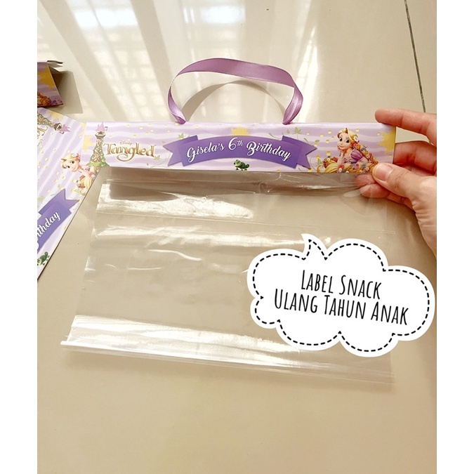 

LABEL PLASTIK SNACK ULANG TAHUN ANAK/LABEL SNACK ULTAH