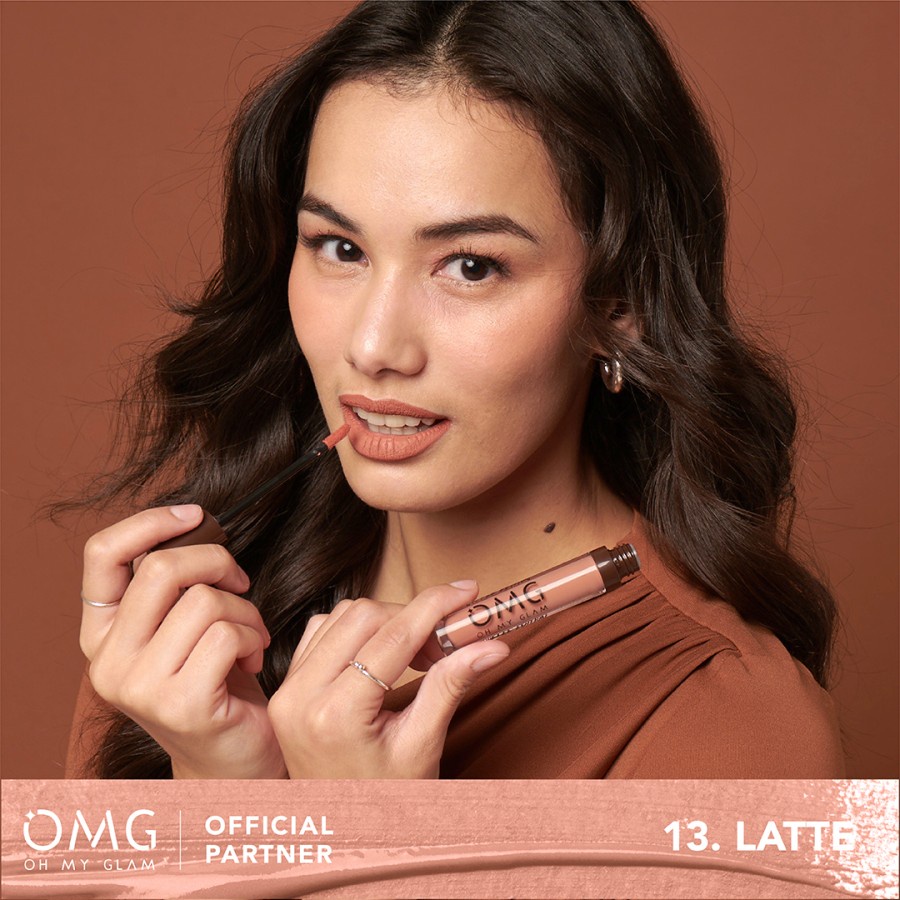 OMG OH MY GLAM MATTE KISS LIP CREAM / LIPCREAM  Socialite Edition / coffee edition